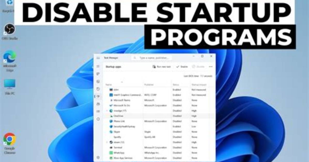 How Do I Stop Startup Programs on Windows Xp?
