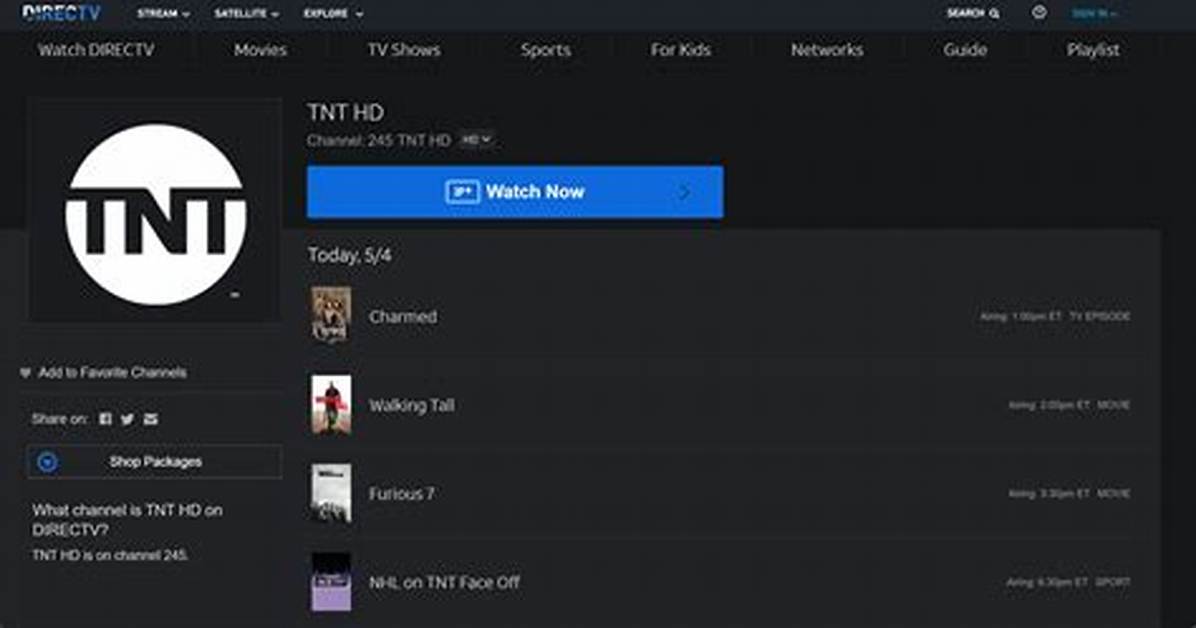 How Do I Stream Tnt?