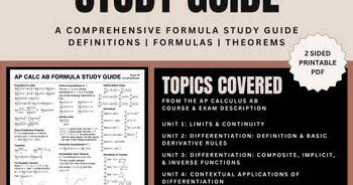 How Do I Study Ap Calculus Ab