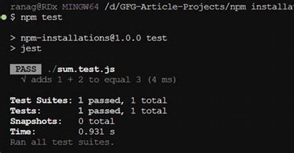 How Do I Test Npm