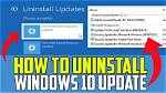 How Do I Uninstall Windows Security Update?