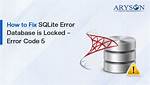 How Do I Unlock a Sqlite Database?