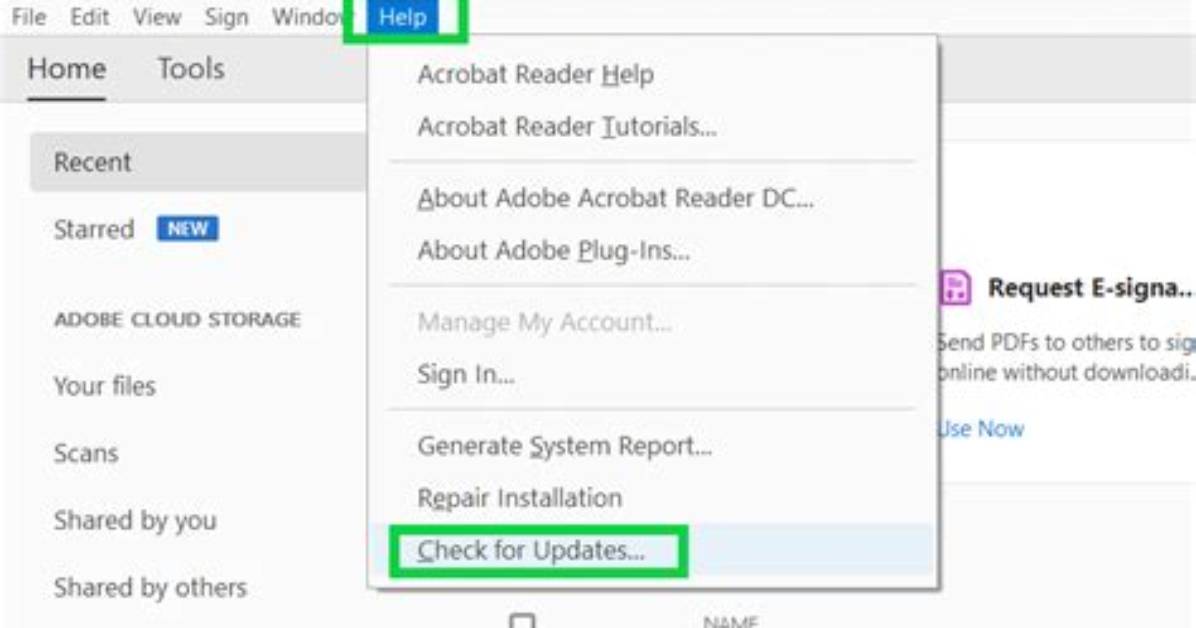 How Do I Update Adobe Reader on Windows 10?
