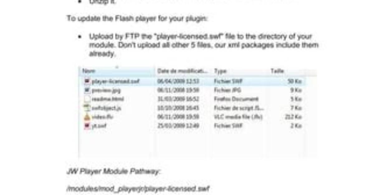 How Do I Update Jwplayer