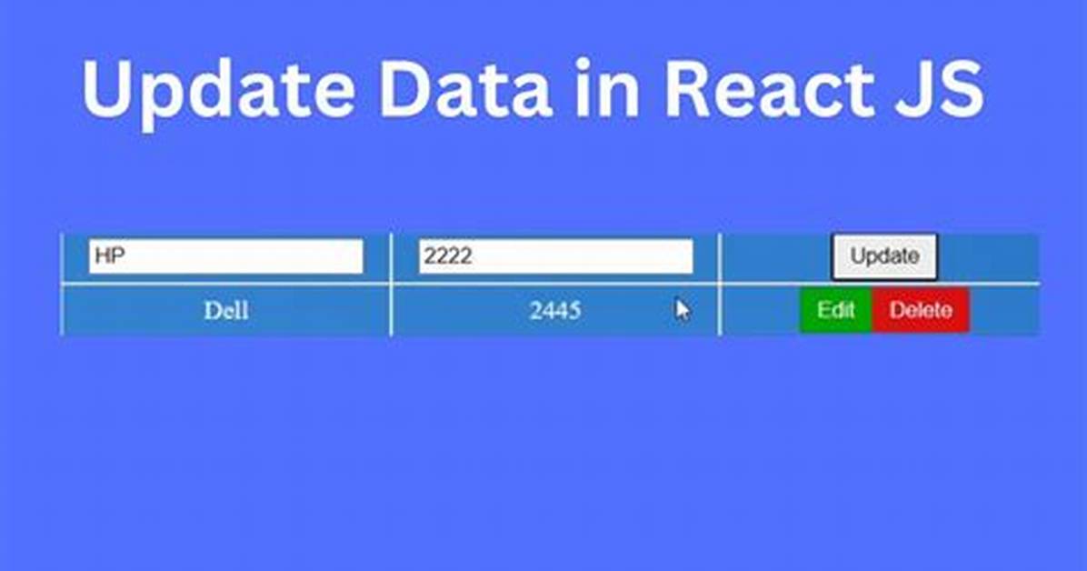 How Do I Update React Js