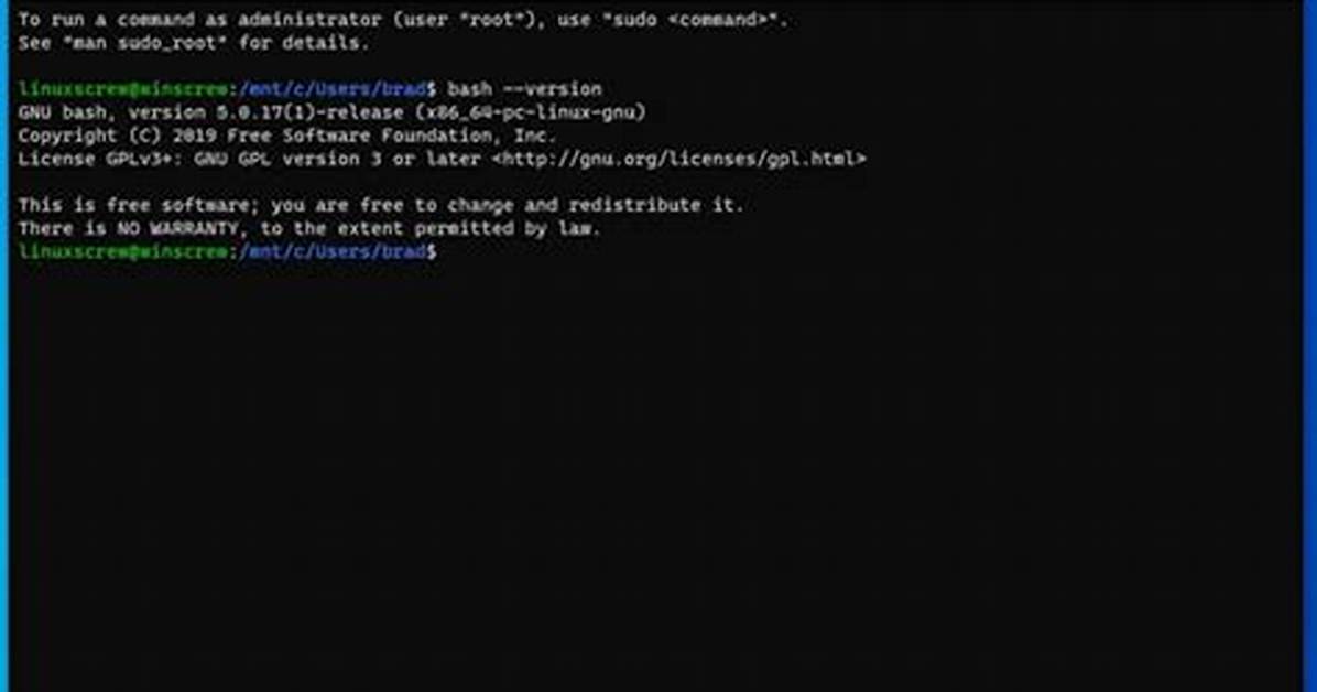 How Do I Use Bash in Windows 10?