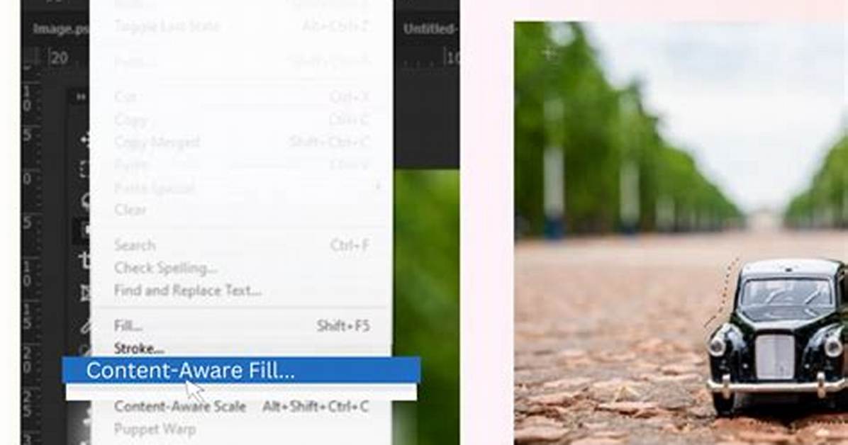 How Do I Use Content Aware Fill in Photoshop Cs5?