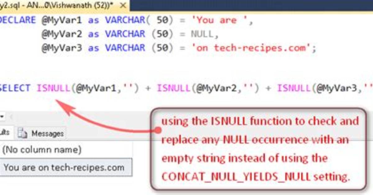 How Do I Use Isnull in Sql