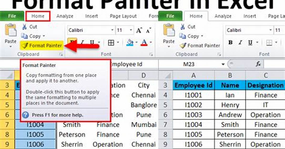 How Do I Use Multiple Format Painter in Excel?