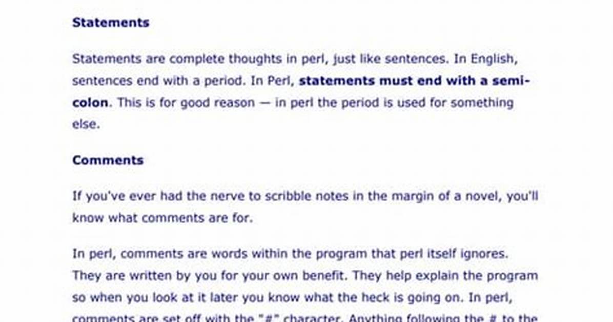 How Do I Write a Simple Perl Script in Linux?