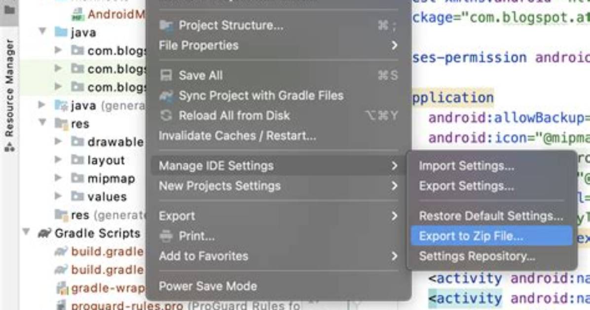 How Do I Zip an Android Project?