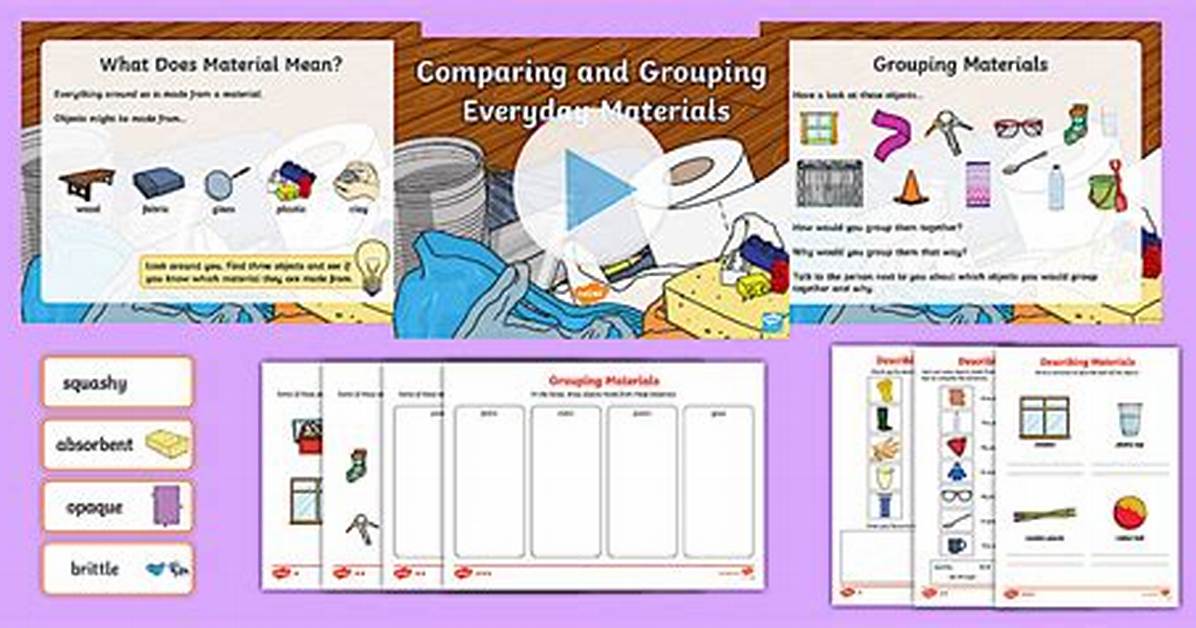 How Do We Group Materials?