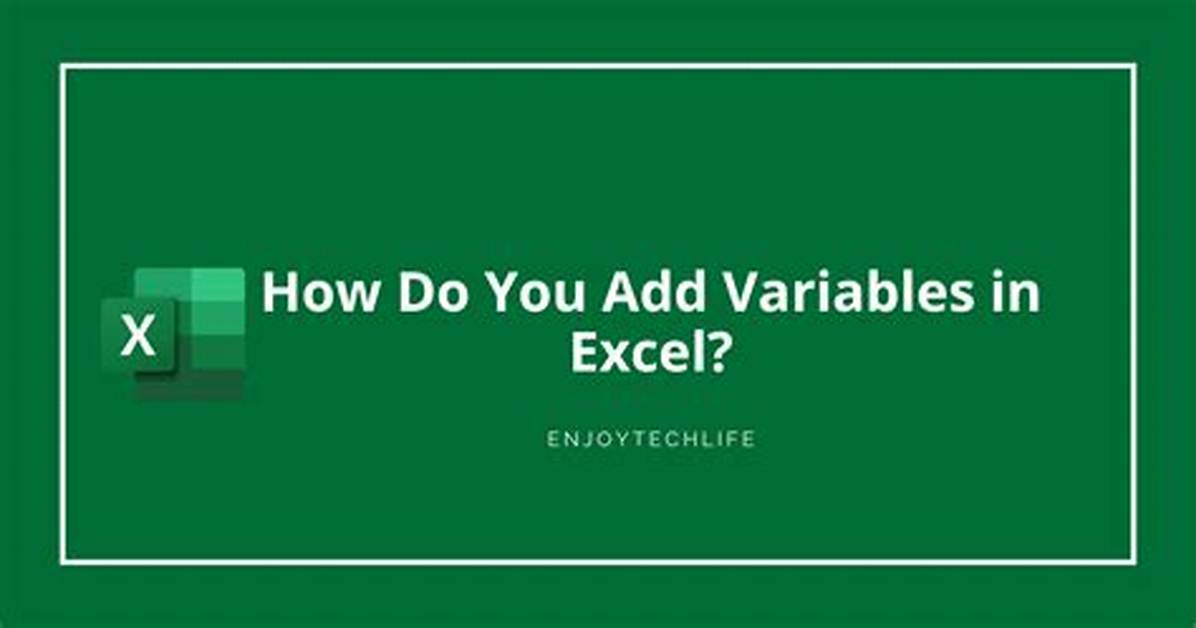 How Do You Add Variables