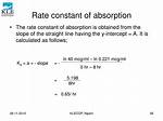 How Do You Calculate Absorption Rate