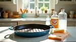 How Do You Clean a Burnt Le Creuset Cast Iron Grill?