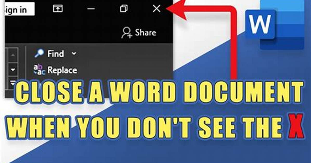 How Do You Close a Document Without Exiting Microsoft Word?