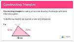 How Do You Construct a Triangle When the Three Sides Are Given?