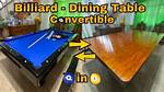 How Do You Convert a Pool Table into a Dining Room Table
