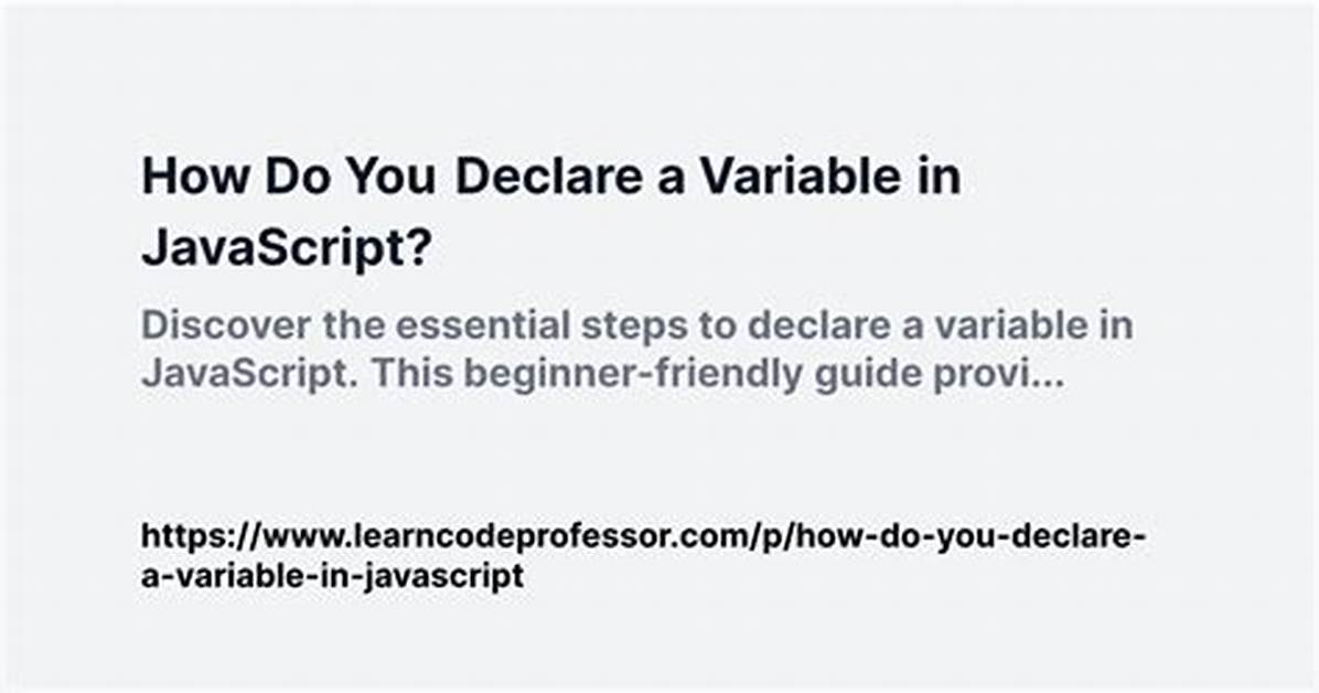 How Do You Declare a Variable in Unix Shell Scripting?