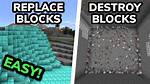 How Do You Destroy a Block Using Commands? [Duplicate]