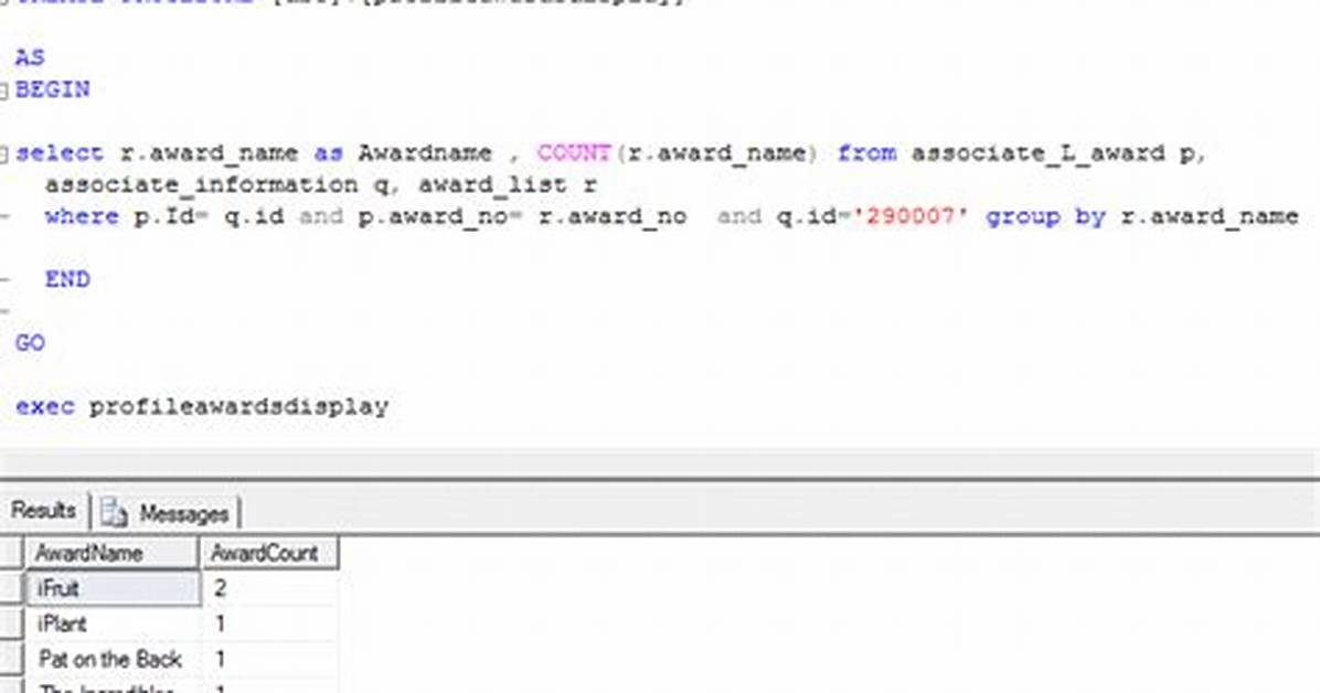 How Do You Display in Sql