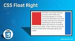 How Do You Float Right in Css?