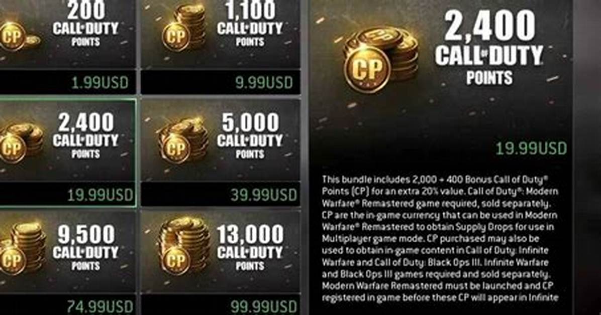 How Do You Get Cod Points?