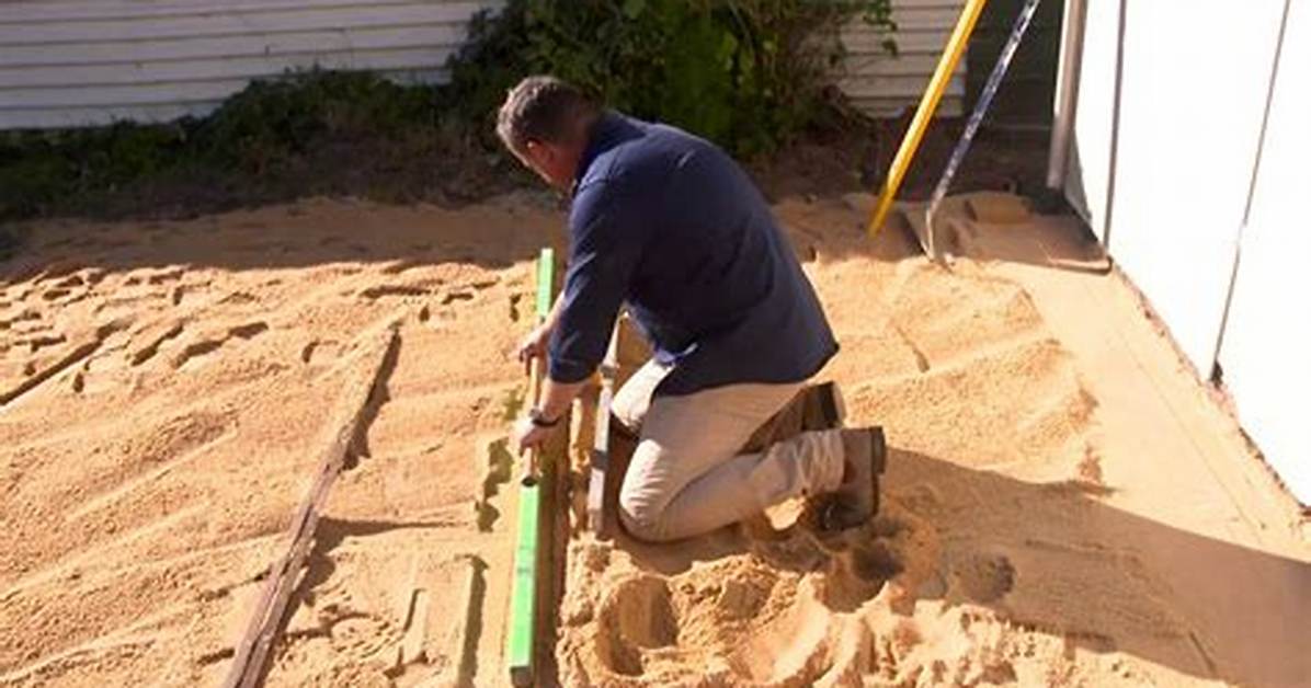How Do You Lay Sharp Sand
