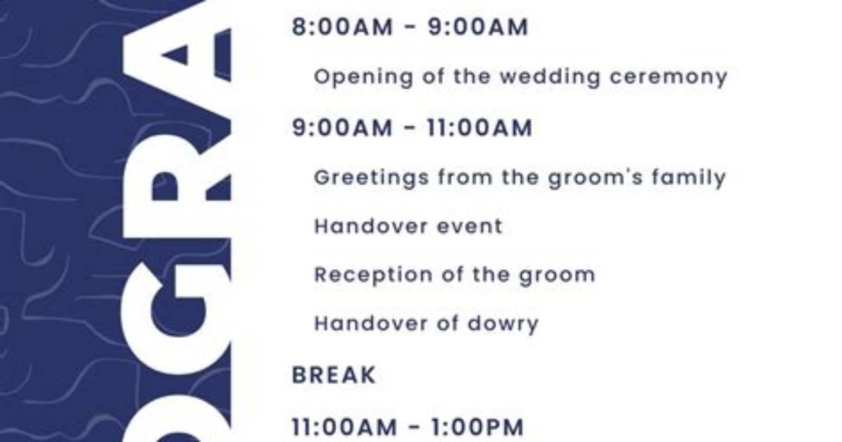 How Do You Make a Program for a Class Reunion