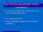 How Do You Operationally Define a Variable Example? Check This out | Operationally Define Variables