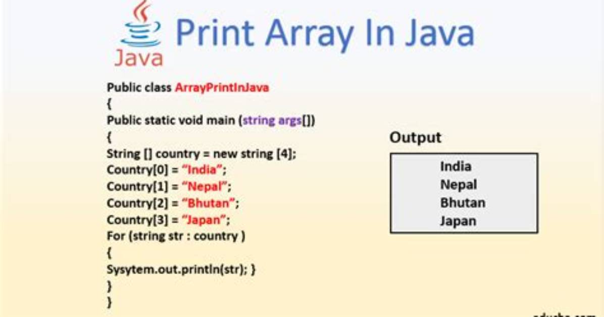 How Do You Print an Array in Unix?
