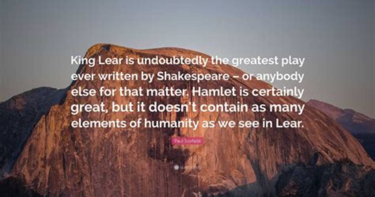 How Do You Quote King Lear?