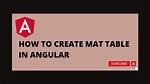 How Do You Render an Angular 9 Mat-Table Without a Header Row?