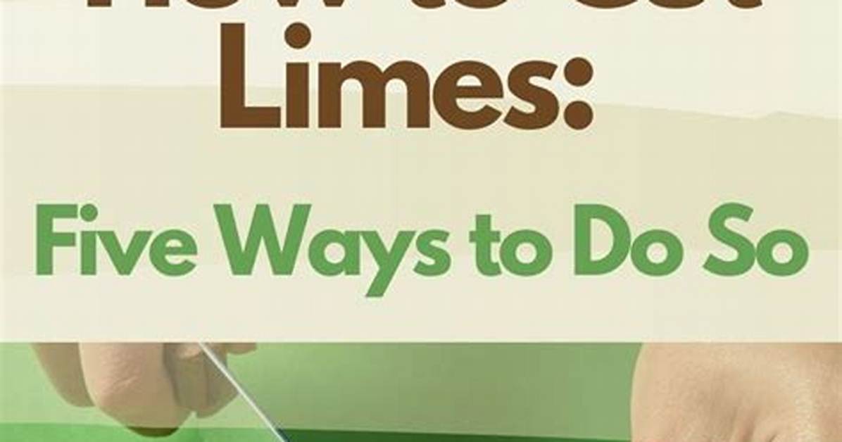 How Do You Slice a Lime