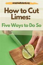 How Do You Slice a Lime
