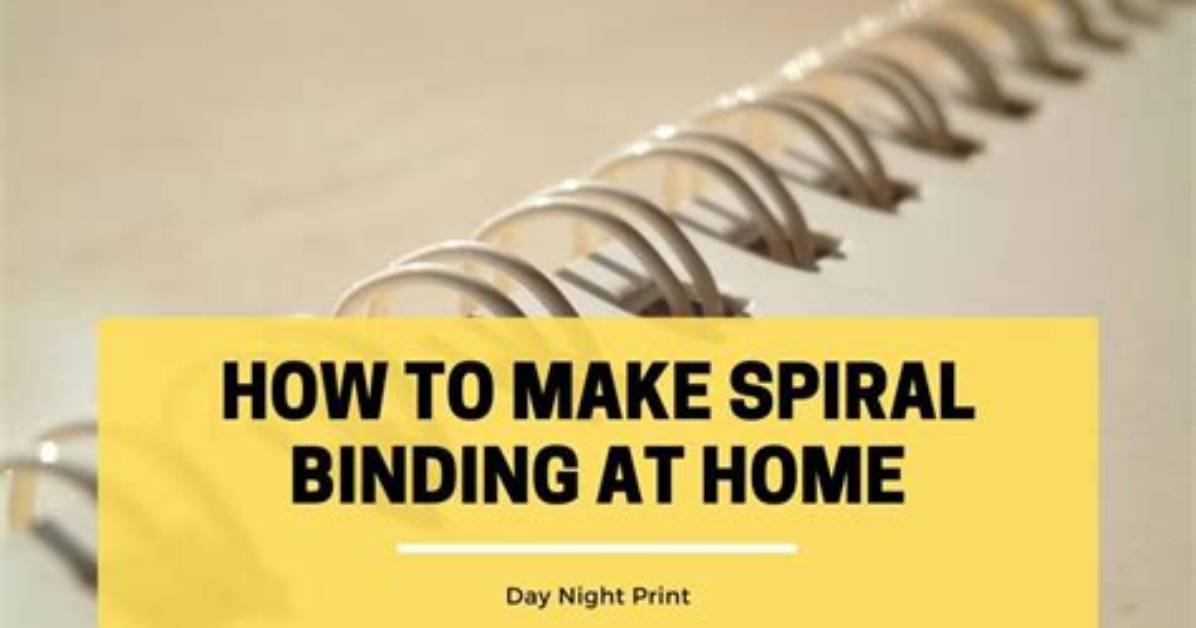 How Do You Spiral Bind