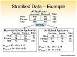 How Do You Stratify Data?