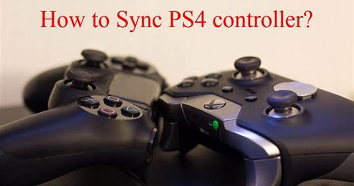 How Do You Sync a Ps4 Controller