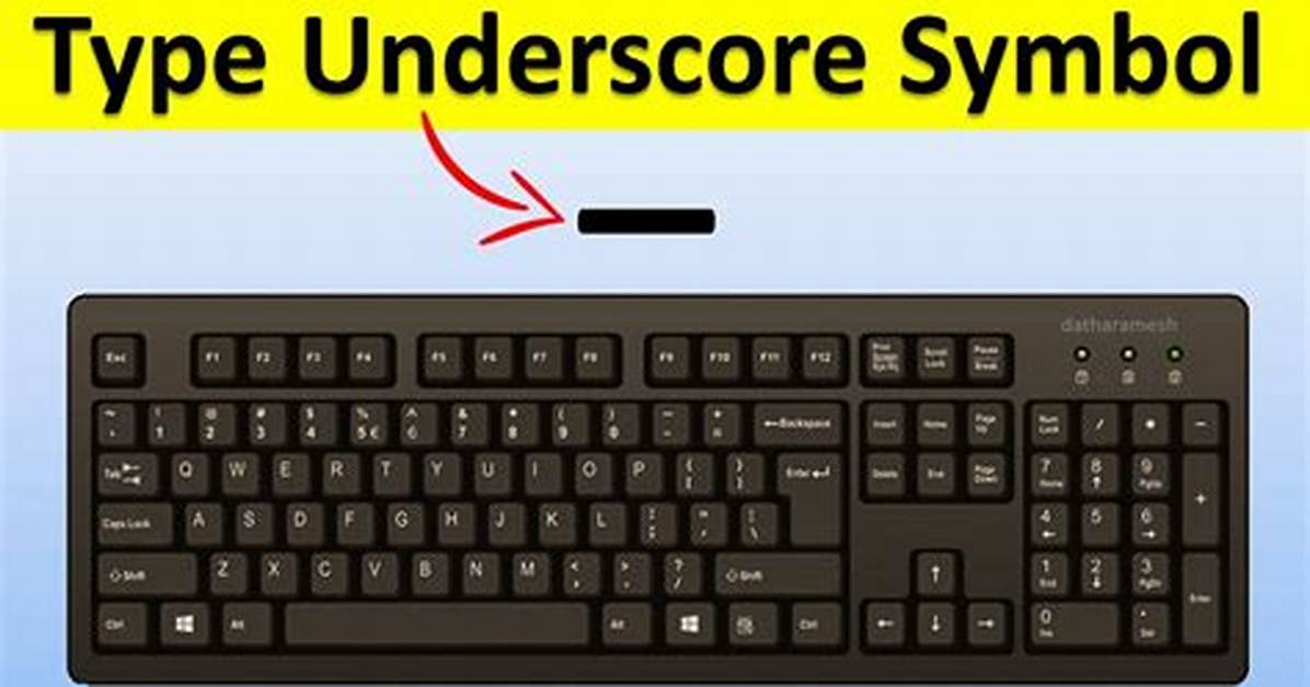 How Do You Underscore?