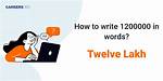 How Do You Write 1200000?