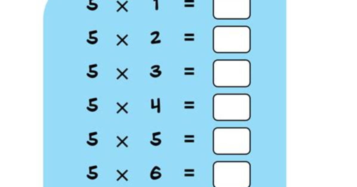 How Do You Write a 5 Table