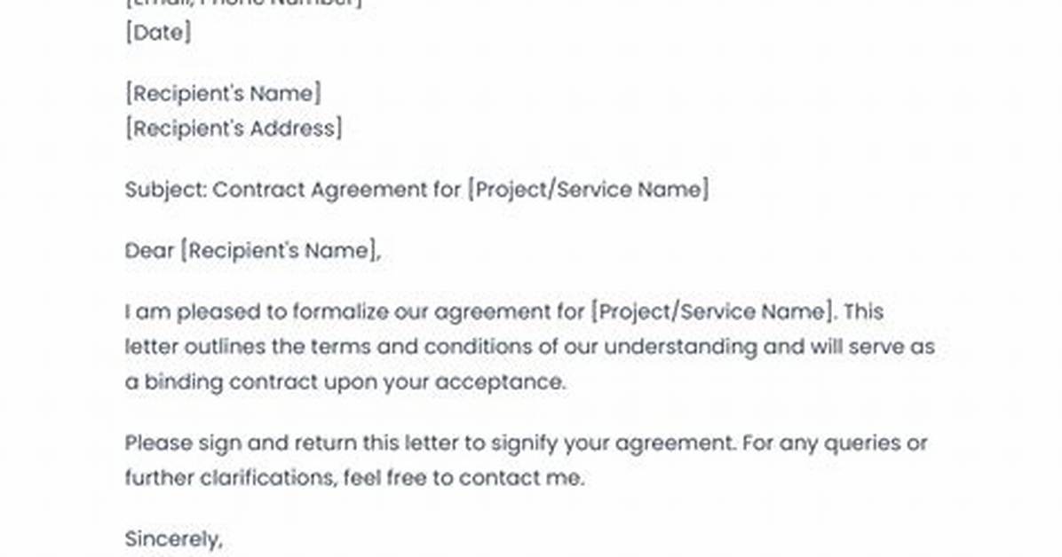 How Do You Write a Contract Contract