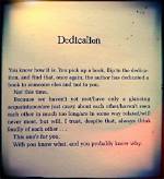 How Do You Write a Good Dedication?