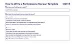 How Do You Write a Performance Review Conversation?