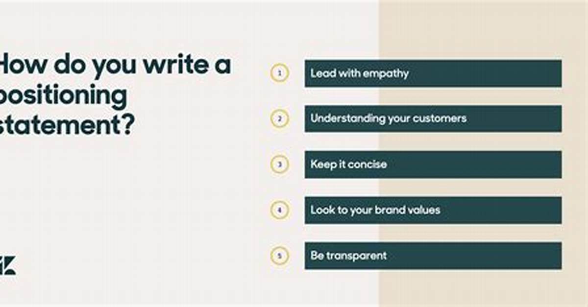 How Do You Write a Position Statement?