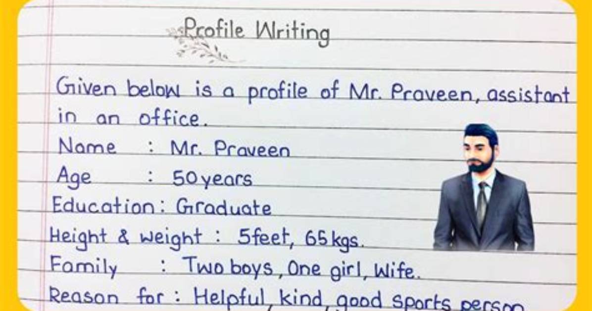 How Do You Write a Profile?