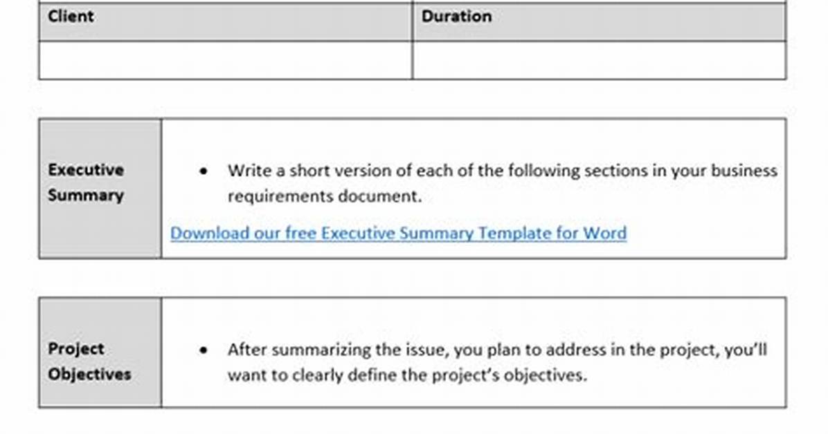 How Do You Write a Requirement Document?