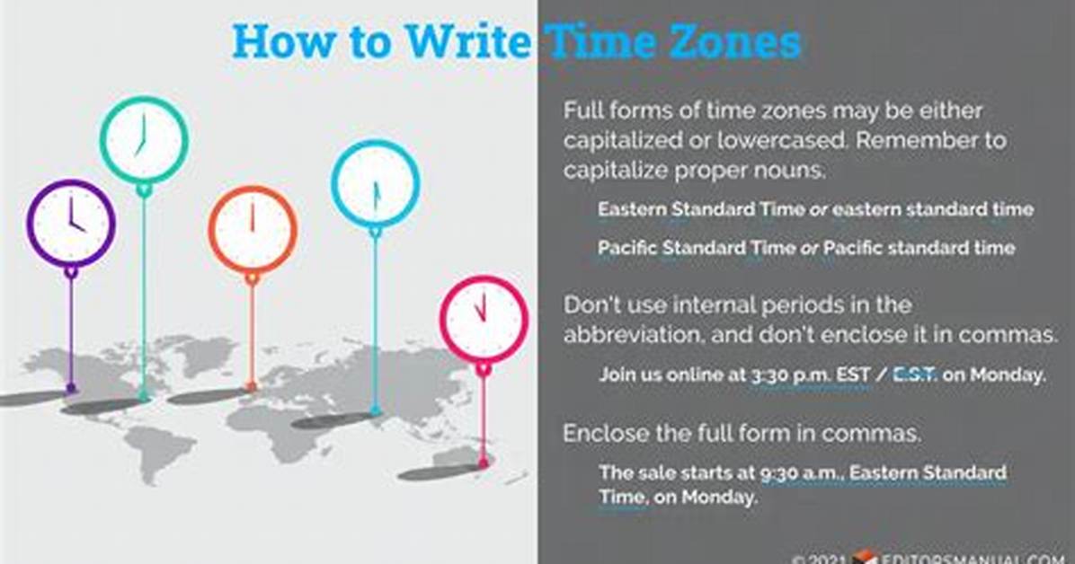 How Do You Write Eastern Standard Time?