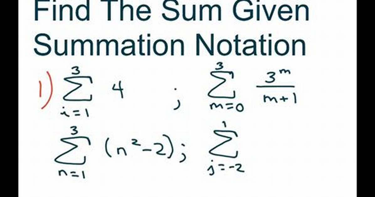 How Do You Write the Summation of a Summation?