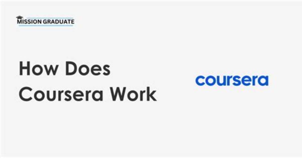 How Does a Coursera Course Work?